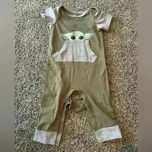 Size 6-9 Months Baby Yoda Romper